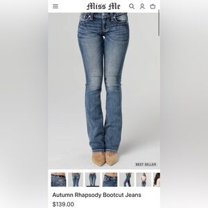 Western Miss Me Light Blue Bootcut Flare Jeans Size 28